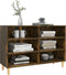 vidaXL - Dressoir - 103,5x35x70 - cm - bewerkt - hout - gerookt - eikenkleurig