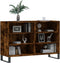 vidaXL - Dressoir - 103,5x35x70 - cm - bewerkt - hout - gerookt - eikenkleurig