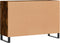 vidaXL - Dressoir - 103,5x35x70 - cm - bewerkt - hout - gerookt - eikenkleurig