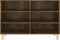 vidaXL - Dressoir - 103,5x35x70 - cm - bewerkt - hout - gerookt - eikenkleurig