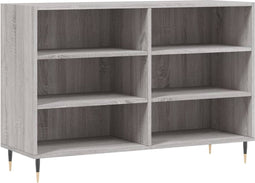 vidaXL - Dressoir - 103,5x35x70 - cm - bewerkt - hout - grijs - sonoma - eikenkleurig