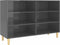 vidaXL - Dressoir - 103,5x35x70 - cm - bewerkt - hout - hoogglans - grijs