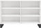 vidaXL - Dressoir - 103,5x35x70 - cm - bewerkt - hout - hoogglans - wit