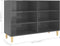 vidaXL - Dressoir - 103,5x35x70 - cm - bewerkt - hout - hoogglans - grijs