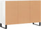 vidaXL - Dressoir - 103,5x35x70 - cm - bewerkt - hout - hoogglans - wit