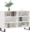 vidaXL - Dressoir - 103,5x35x70 - cm - bewerkt - hout - hoogglans - wit