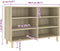 vidaXL - Dressoir - 103,5x35x70 - cm - bewerkt - hout - sonoma - eikenkleurig