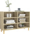 vidaXL - Dressoir - 103,5x35x70 - cm - bewerkt - hout - sonoma - eikenkleurig