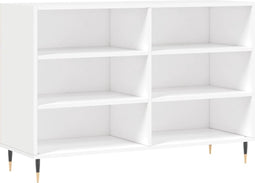 vidaXL - Dressoir - 103,5x35x70 - cm - bewerkt - hout - wit
