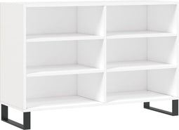 vidaXL - Dressoir - 103,5x35x70 - cm - bewerkt - hout - wit