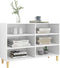 vidaXL - Dressoir - 103,5x35x70 - cm - bewerkt - hout - wit