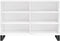 vidaXL - Dressoir - 103,5x35x70 - cm - bewerkt - hout - wit