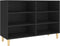 vidaXL - Dressoir - 103,5x35x70 - cm - bewerkt - hout - zwart
