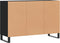 vidaXL - Dressoir - 103,5x35x70 - cm - bewerkt - hout - zwart