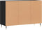 vidaXL - Dressoir - 103,5x35x70 - cm - bewerkt - hout - zwart