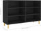 vidaXL - Dressoir - 103,5x35x70 - cm - bewerkt - hout - zwart