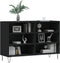 vidaXL - Dressoir - 103,5x35x70 - cm - bewerkt - hout - zwart