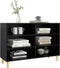 vidaXL - Dressoir - 103,5x35x70 - cm - bewerkt - hout - zwart