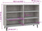 vidaXL - Dressoir - 103,5x35x70 - cm - spaanplaat - betongrijs