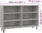 vidaXL - Dressoir - 103,5x35x70 - cm - spaanplaat - betongrijs