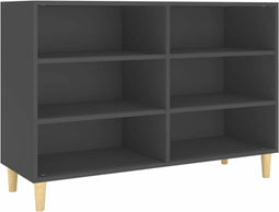 vidaXL - Dressoir - 103,5x35x70 - cm - spaanplaat - grijs