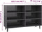 vidaXL - Dressoir - 103,5x35x70 - cm - spaanplaat - hoogglans - grijs
