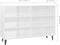 vidaXL - Dressoir - 103,5x35x70 - cm - spaanplaat - hoogglans - wit