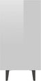 vidaXL - Dressoir - 103,5x35x70 - cm - spaanplaat - hoogglans - wit