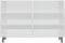 vidaXL - Dressoir - 103,5x35x70 - cm - spaanplaat - hoogglans - wit