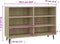 vidaXL - Dressoir - 103,5x35x70 - cm - spaanplaat - sonoma - eikenkleurig
