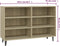 vidaXL - Dressoir - 103,5x35x70 - cm - spaanplaat - sonoma - eikenkleurig