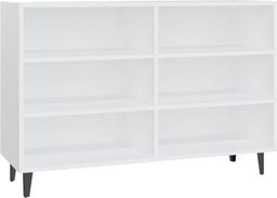vidaXL - Dressoir - 103,5x35x70 - cm - spaanplaat - wit