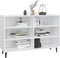 vidaXL - Dressoir - 103,5x35x70 - cm - spaanplaat - wit