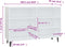 vidaXL - Dressoir - 103,5x35x70 - cm - spaanplaat - wit