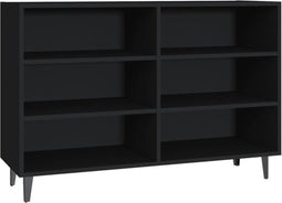 vidaXL - Dressoir - 103,5x35x70 - cm - spaanplaat - zwart