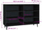 vidaXL - Dressoir - 103,5x35x70 - cm - spaanplaat - zwart