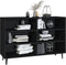 vidaXL - Dressoir - 103,5x35x70 - cm - spaanplaat - zwart
