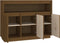 vidaXL - Dressoir - 104,5x34x80 - cm - massief - grenenhout - honingbruin