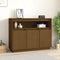 vidaXL - Dressoir - 104,5x34x80 - cm - massief - grenenhout - honingbruin