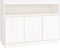 vidaXL - Dressoir - 104,5x34x80 - cm - massief - grenenhout - wit