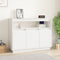 vidaXL - Dressoir - 104,5x34x80 - cm - massief - grenenhout - wit