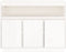vidaXL - Dressoir - 104,5x34x80 - cm - massief - grenenhout - wit
