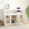 vidaXL - Dressoir - 104,5x34x80 - cm - massief - grenenhout - wit
