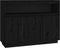 vidaXL - Dressoir - 104,5x34x80 - cm - massief - grenenhout - zwart