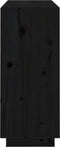vidaXL - Dressoir - 104,5x34x80 - cm - massief - grenenhout - zwart