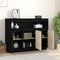 vidaXL - Dressoir - 104,5x34x80 - cm - massief - grenenhout - zwart