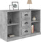vidaXL - Dressoir - 104,5x35,5x67,5 - cm - bewerkt - hout - betongrijs