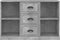 vidaXL - Dressoir - 104,5x35,5x67,5 - cm - bewerkt - hout - betongrijs