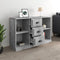 vidaXL - Dressoir - 104,5x35,5x67,5 - cm - bewerkt - hout - betongrijs