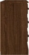 vidaXL - Dressoir - 104,5x35,5x67,5 - cm - bewerkt - hout - bruin - eikenkleur